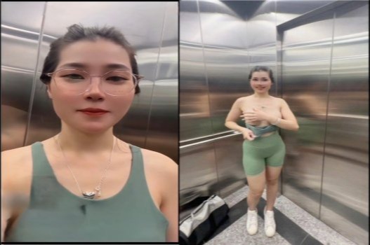 Ngã giá chốt đơn em gái trong thang máy